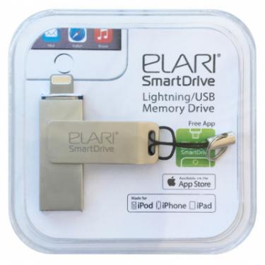 USB флеш накопитель Elari 16GB SmartDrive Silver USB 3.0/Lightning Фото 2