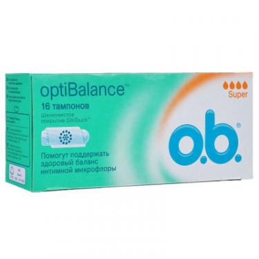 Тампоны o.b. Opti Balance Super 16 шт Фото