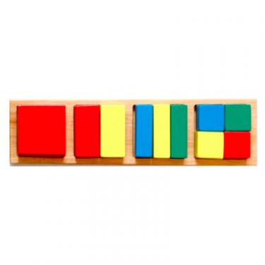 Развивающая игрушка Мир деревянных игрушек Дроби малые 2 квадрат Фото