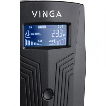 Источник бесперебойного питания Vinga LCD 800VA plastic case Фото 1