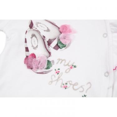 Набор детской одежды Bibaby 5 шт для девочек, с цветочками кремовый-розовый Фото 4