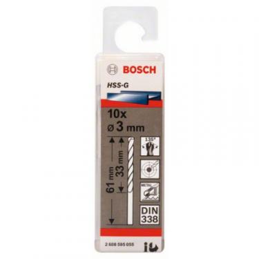 Сверло Bosch HSS-G 3 мм., 10 шт. по металу Фото 1
