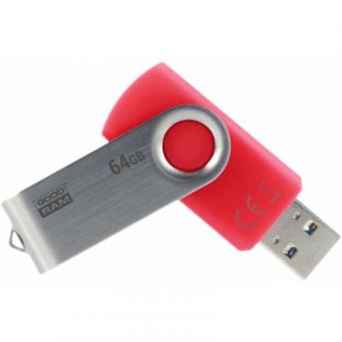 USB флеш накопитель Goodram 64GB UTS3 Twister Red USB 3.0 Фото 1