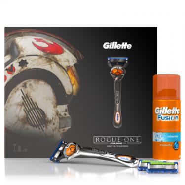 Набор для бритья Gillette Бритва Fusion ProShiel+3 сменные кассеты+Гель Spor Фото 3