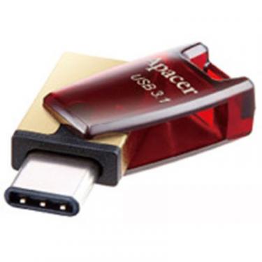 USB флеш накопитель Apacer 32GB AH180 Red Type-C Dual USB 3.1 Фото 4