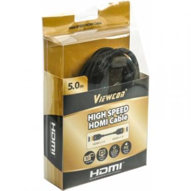 Кабель мультимедийный Viewcon HDMI to HDMI 5.0m Фото 1