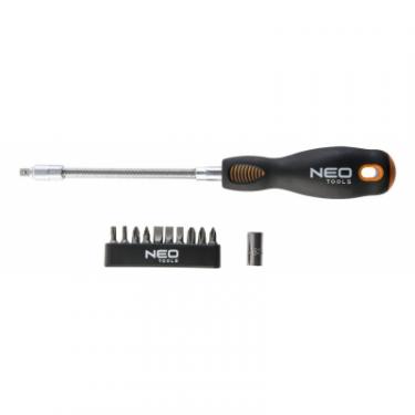 Отвертка Neo Tools з гибким стержнем, набір біт 12 шт Фото