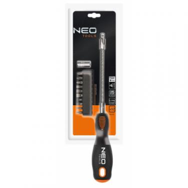 Отвертка Neo Tools з гибким стержнем, набір біт 12 шт Фото 1