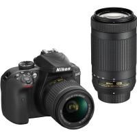 Цифровой фотоаппарат Nikon D3400 AF-P 18-55 VR + AF-P 70-300VR Kit Фото