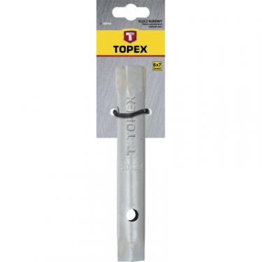 Ключ Topex торцевой двухсторонний трубчатый 25 x 28 мм Фото 1