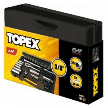 Набор инструментов Topex сменных головок и насадок 3/8, 39 шт. Фото 1