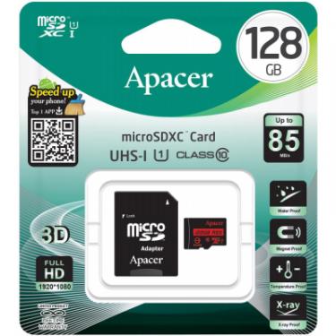 Карта памяти Apacer 128GB microSDXC Class10 UHS-I Фото 2