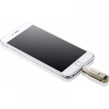 USB флеш накопитель Apacer 32GB AH790 Silver USB 3.1/Lightning Фото 3