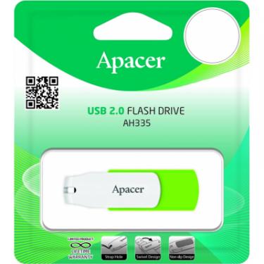 USB флеш накопитель Apacer 32GB AH335 Green USB 2.0 Фото 3