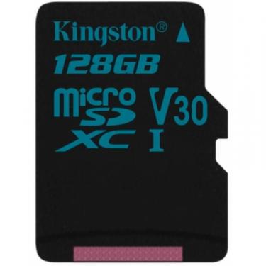 Карта памяти Kingston 128GB microSDXC class 10 UHS-I U3 Canvas Go Фото