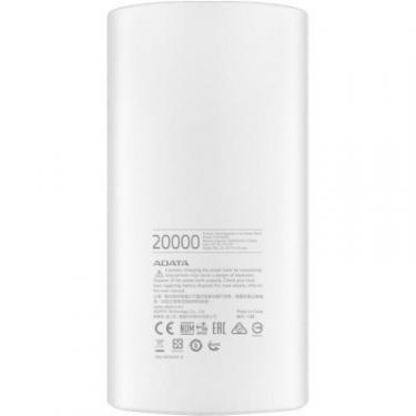 Батарея универсальная ADATA P20000D 20000mAh White Фото 2