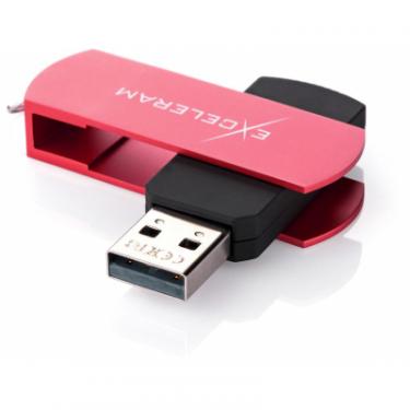 USB флеш накопитель eXceleram 64GB P2 Series Red/Black USB 2.0 Фото 1