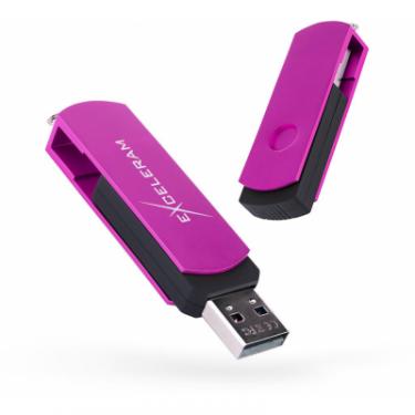 USB флеш накопитель eXceleram 16GB P2 Series Purple/Black USB 2.0 Фото