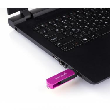 USB флеш накопитель eXceleram 16GB P2 Series Purple/Black USB 2.0 Фото 6