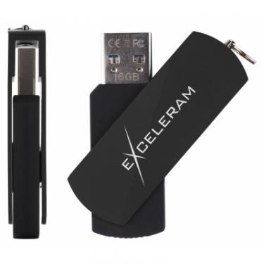 USB флеш накопитель eXceleram 32GB P2 Series Black/Black USB 3.1 Gen 1 Фото 3