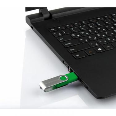 USB флеш накопитель eXceleram 16GB P1 Series Silver/Green USB 2.0 Фото 6