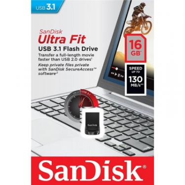 USB флеш накопитель SanDisk 16GB Ultra Fit USB 3.1 Фото 5