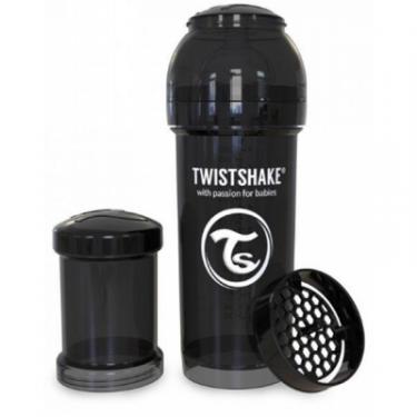 Бутылочка для кормления Twistshake антиколиковая 260 мл, черная Фото