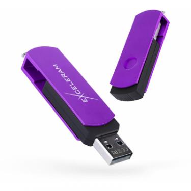 USB флеш накопитель eXceleram 32GB P2 Series Grape/Black USB 2.0 Фото