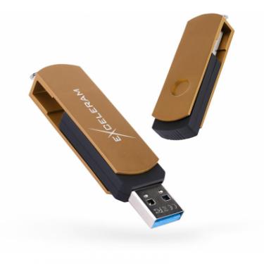 USB флеш накопитель eXceleram 32GB P2 Series Brown/Black USB 3.1 Gen 1 Фото