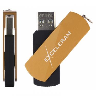 USB флеш накопитель eXceleram 32GB P2 Series Brown/Black USB 3.1 Gen 1 Фото 3