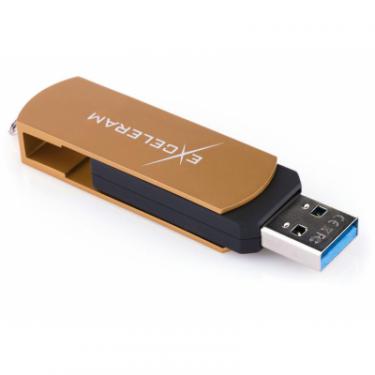 USB флеш накопитель eXceleram 32GB P2 Series Brown/Black USB 3.1 Gen 1 Фото 4