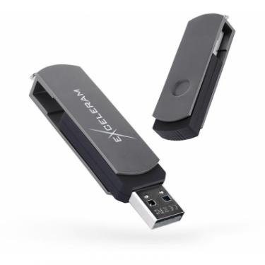 USB флеш накопитель eXceleram 16GB P2 Series Gray/Black USB 2.0 Фото