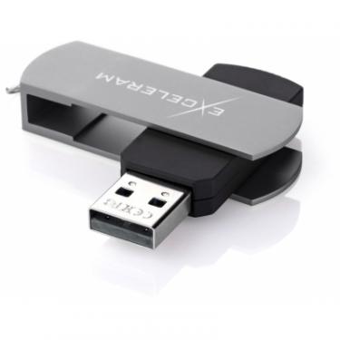 USB флеш накопитель eXceleram 16GB P2 Series Gray/Black USB 2.0 Фото 1