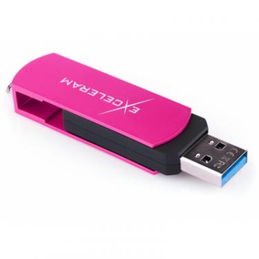 USB флеш накопитель eXceleram 16GB P2 Series Rose/Black USB 3.1 Gen 1 Фото 4