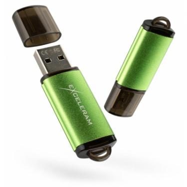USB флеш накопитель eXceleram 64GB A3 Series Green USB 2.0 Фото