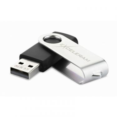USB флеш накопитель eXceleram 32GB P1 Series Silver/Black USB 2.0 Фото 1