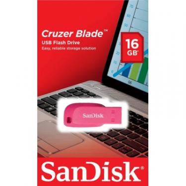 USB флеш накопитель SanDisk 16GB Cruzer Blade Pink USB 2.0 Фото 1