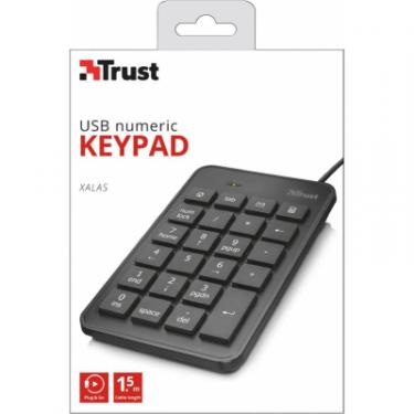 Клавиатура Trust Xalas USb numeric keypad Фото 3