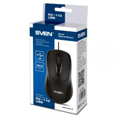 Мышка Sven RX-110 USB black Фото 3