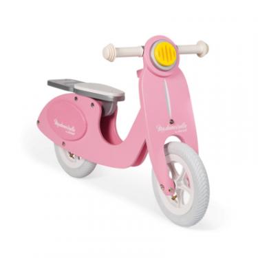 Беговел Goki Ретро скутер розовый Фото 2