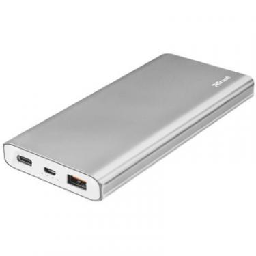 Батарея универсальная Trust Omni thin metal 10000 USB-C QC3 Фото 1