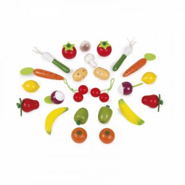 Игровой набор Janod Корзина с овощами и фруктами 24 эл Фото 1