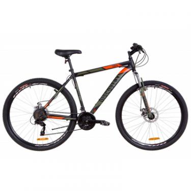 Велосипед Discovery 29" TREK AM DD рама-20" 2019 черно-оранжевый хаки Фото