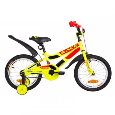 Детский велосипед Formula 16" RACE рама-9" 2019 желто-оранжевый Фото