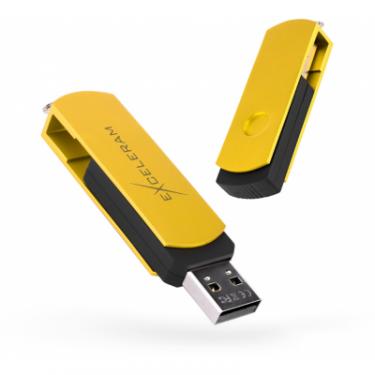 USB флеш накопитель eXceleram 8GB P2 Series Yellow2/Black USB 2.0 Фото