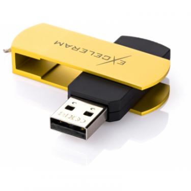USB флеш накопитель eXceleram 8GB P2 Series Yellow2/Black USB 2.0 Фото 1