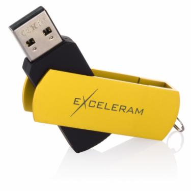 USB флеш накопитель eXceleram 8GB P2 Series Yellow2/Black USB 2.0 Фото 2