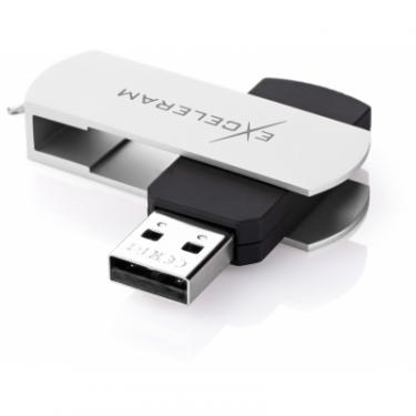 USB флеш накопитель eXceleram 64GB P2 Series White/Black USB 2.0 Фото 1