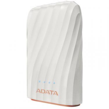 Батарея универсальная ADATA P1050C White (10050mAh, out 2*5V*2,4A max, cable U Фото 2