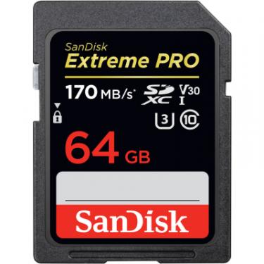 Карта памяти SanDisk 64GB SDXC class 10 V30 UHS-I U3 Extreme Pro Фото